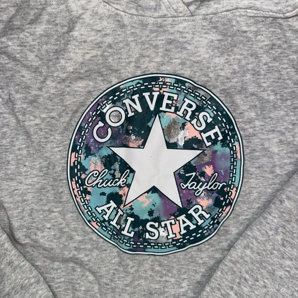 Girls Converse Medium Gray Hoodie